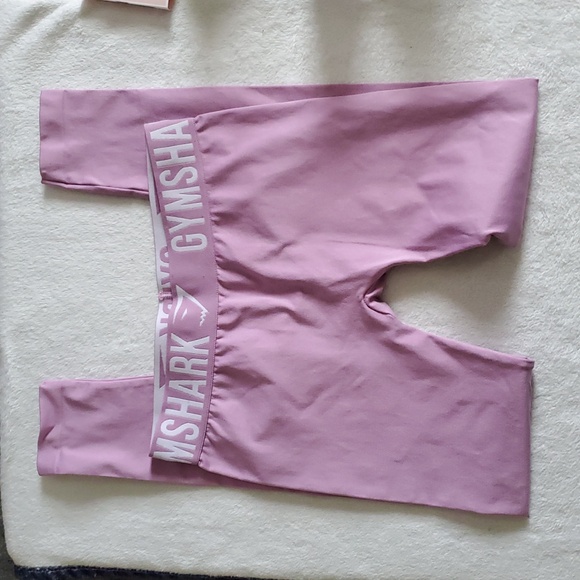 Gymshark Fit Leggings- Dash Pastel Grape/White Size Small. - Picture 8 of 9